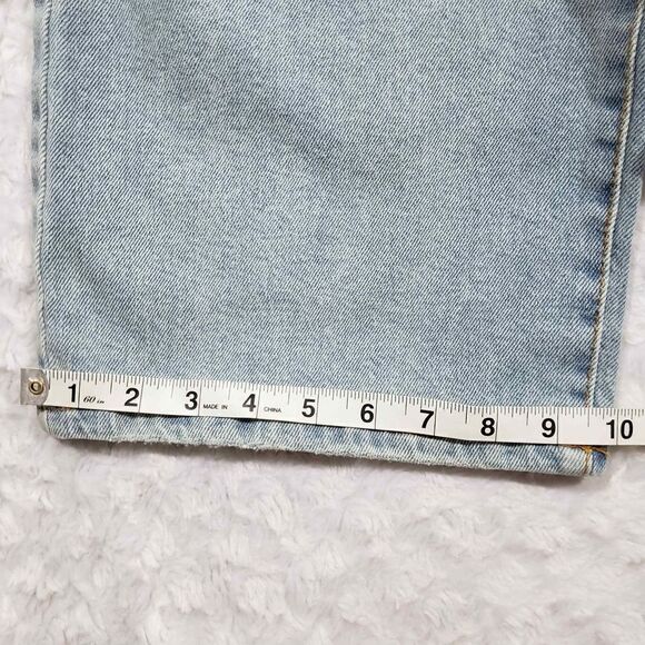 SO High Rise Wide Leg 90s inspired super soft Light Wash jeans Size 11 - Picture 5 of 8
